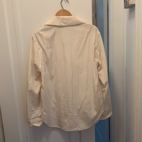 Jil Sander ivory silk shacket, size 34 - Picture 3 of 7